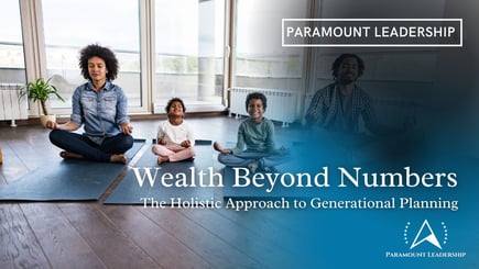 A family meditating